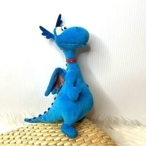 Disney Store Doc McStuffins STUFFY Blue Dragon 8" Tall Plush Stuffed Toy
